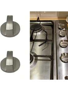 4Pcs 6MM/8MM Gas Hob Knobs Silver Cooker Hob Knobs Universal Gas Stove Knobs Metal Gas Hob Switch For Kitchen Cooker Gas Stove Oven Cooktop - Silver - View 4