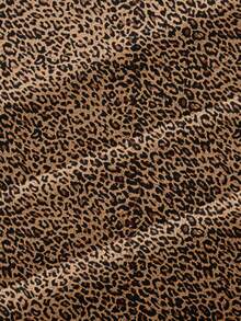 CosyJoli Ropa de mujer talla grande, nueva ropa casual de negocios para primavera/verano, ropa de playa, moda de San Valentín, elegante para ir al trabajo, pantalones anchos de estampado de leopardo elegantes con bolsillos, vuelta al colegio