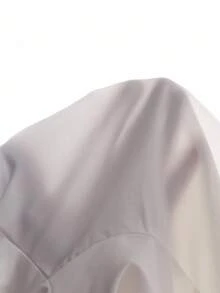 SHEIN Teenage Girls' Autumn/Winter Floral Gray Japanese Style Sweatshirt Patchwork With Blue & White Striped Shirt Collar, English Letter Print Long Sleeve, Hem Patchwork With Blue & White Striped Woven Fabric, Casual Pullover Suitable For Autumn/Winter Daily Wear, Outings, Vacations, Parties Fall