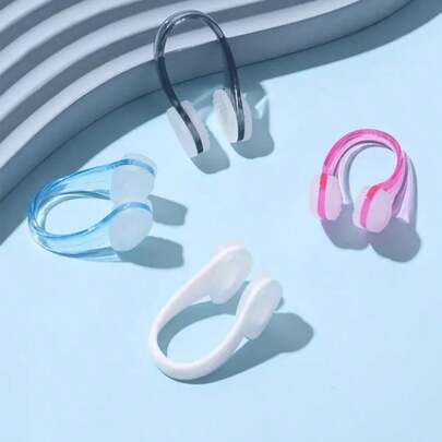 2pcs Silicone Swimming Nose Clip,Earplug, Waterproof And Non Slip, Suitable For Swimming Training Silicone Swimming Nose Clip,Earplug, Waterproof And Non Slip, Suitable For Swimming Training
