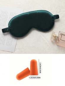 1/2/3/4/5/10/15片遮光睡眠眼罩仿丝冰感舒适缓解疲劳午休休息睡眠开学用品 - 草綠色 - 查看 15