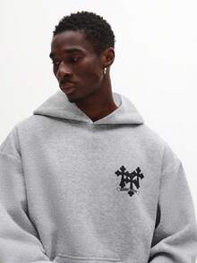 SUMWON Flared Co-Ord Set Drawstring Hoodie With Matching Sweatpants Winter Lounge Casual Streetwear Autumn Fall Season Fashion Two Piece Set College Campus Casual Wear - Grey - View 6