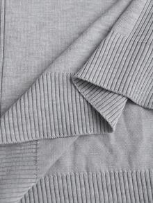 Manfinity CityGents Suéter de cuello redondo de manga larga con bloques de color para hombre, jersey de punto, otoño/invierno - Gris Claro - Ver 7