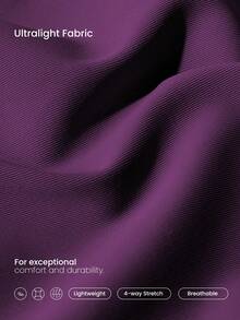 GLOWMODE 1 chiếc quần lót cạp trung, nhẹ, thoáng khí, thấm hút mồ hôi, che phủ toàn diện, không đường may, không lộ viền, thích hợp cho tập luyện hàng ngày. - Bold Plum - Xem 6