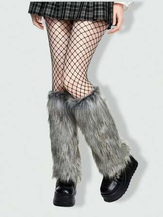 Goth Calentadores de piernas para mujer