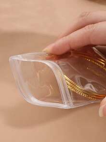 20pcs Clear Jewelry Storage Bag, Gift For Valentine's Day - Clear - View 2