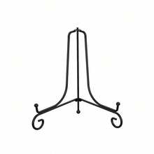 1Pc Bracket Base Iron Solid European Display Sample Round Plate Bracket Disk Bracket Cd Clock Craft Bracket Bookshelf Photo Base Bowl Photo Frame Black Iron Plate Rack Display Stand Easel - Multicolor - View 12