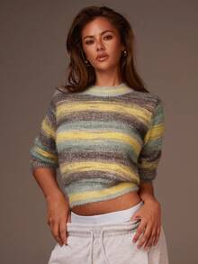 Athîral 女士休闲长袖针织毛衣，秋冬 - 彩色 - 查看 1