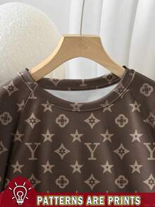 INAWLY Women's Graphic T-Shirt And Khaki Pants Back To School Outfit