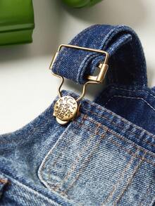 PETSIN 1 Bộ quần áo cho thú cưng, áo liền quần màu xanh mát mẻ, phù hợp làm trang phục thường ngày và thời trang cho chó. - Màu xanh lam - Xem 6