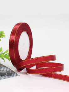 25 码双金边缎带 0.6/1/1.5/2.5/4 厘米，多色丝带，适用于礼品包装、工艺品、发饰、婚礼派对装饰