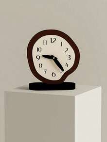 Joivida Modern Minimalist Desk Clock, Elegant Silent Non-Ticking Tabletop Clock For Living Room Decor, Bedside Alarm Clock With Date Display, Creative Resin Art Deco For Office Desk Shelf - Multicolor - View 9