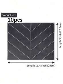 SHEIN 1/10 /20PCS Waterproof Modern Geometric Herringbone Pattern 3D Textured Wall Panels DIY Tiles,Modern Honeycomb Wall Decals,Removable Self Adhesive Wall Tile Sticker Kitchen Bathroom Backsplash For Festival Layout - Multicolor - View 18