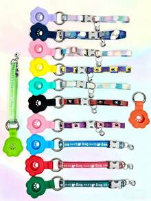 PETSIN 1 Stück Haustier-Tracker-Schutzband; Haustier-Tracker-Schutz; verstellbare Größe Halsband; tragbarer abnehmbarer Tracker-Schutz; Haustier-Halsband; Haustier - Verschiedenfarbig - Übersicht 17