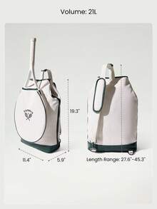 GLOWMODE 21L Adjustable Detachable Strap Bag Tennis Golf - Dark Green - View 6