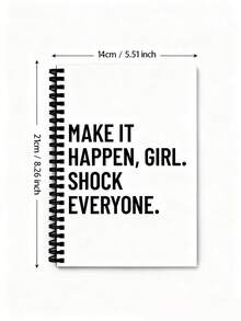 1 PC Funny Notebook, 5.5" X 8.3" Spiral Notebook, Motivational Notebook Journal And Notebook For Women, Girl Boss Journal, Team Building Gift - Multicolor - View 3
