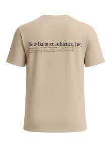 New Balance Men's Sports Tees & Tanks Breathable Classic Fit Quick-Dry Training Vacation School Beige MT41588SOT - 米色 - 查看 2