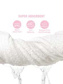 Strawberry Shortcake X SHEIN 1 件草莓印花干发巾，卡通人物刺绣，材质柔软，超强吸水，适合所有发质，礼品之选 - 彩色 - 查看 5