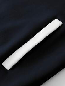 Manfinity Homme 男士休闲撞色拼接字母印花长袖夹克，秋冬季芝加哥棒球夹克 - 彩色 - 查看 4