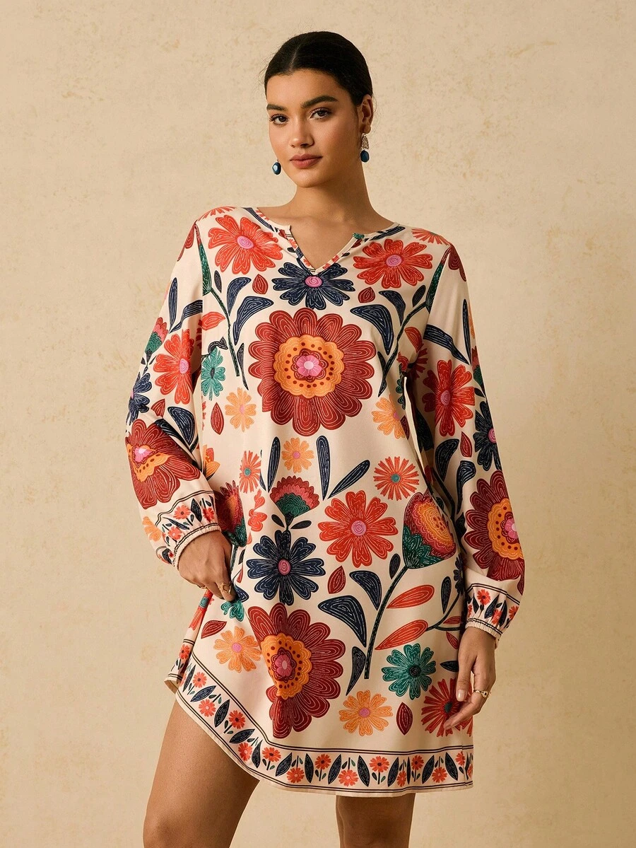 Travachic Đầm suông rộng rãi cổ chữ V họa tiết Paisley cỡ lớn cho nữ, trang phục đi nghỉ cho nữ, trang phục phương Tây cho nữ, trang phục cổ điển cho nữ, váy boho cho nữ, váy mùa xuân, trang phục nghỉ dưỡng cho nữ, váy câu lạc bộ, váy nhiệt đới, quần áo mùa xuân quần áo mùa hè trang phục mùa xuân cho nữ trang phục đi nghỉ cho nữ - Nhiều màu - Xem 1