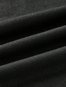 SHEIN EZwear 2pcs/Set Women Plus Size Solid Color Crew Neck Bodysuit, Casual Long Sleeve T-Shirt Outfit/Fall/Winter