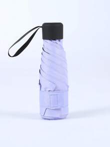 1 szt. Mini parasol kieszonkowy chroniący przed słońcem i deszczem, odporny na promieniowanie UV, składany i przenośny do szkoły, biura, gospodarstwa domowego, podróży, jako dodatek do przyborów szkolnych - Wielokolorowe - Zobacz 8