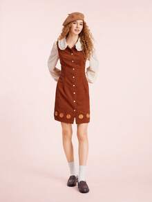 CUCCOO DOLLMOD Women's Brown PU Leather Classic Simple Casual Comfortable Loafers Flats - Coffee Brown - View 10