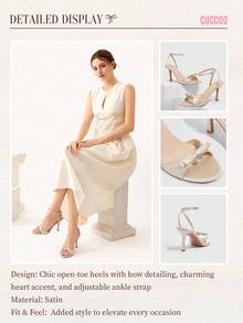 CUCCOO CHICEST Women's Pink Peep Toe High Heel Strap Sandals Spring Shoes Spring Break Easter Prom Heels For Christmas