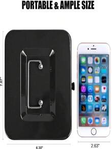 SHEIN Portable Key Safe Box Key Locker Safe Home Shop Steel Safe Money Box Security Cash Box Storage Hidden Coin Money Jewellery