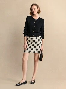 Rosivie 女士新款方头黑色鞋，时尚雕花心形镂空透气正装凉鞋，舒适适合户外旅行、日常通勤、办公室、派对、春夏季 - 黑色 - 查看 6