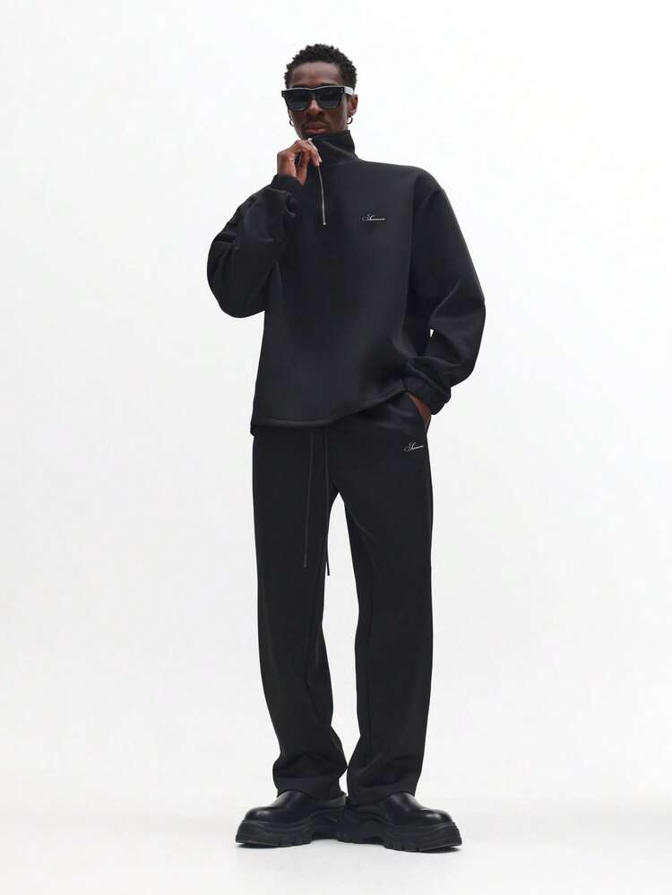 Half Zip Scuba Sweatshirt With Matching Joggers