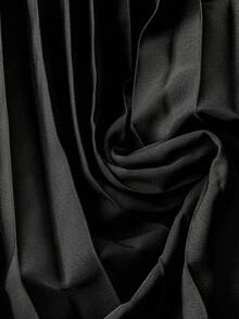 Franclia Elegant lång plisserad kjol i enfärgad design för kvinnor i plus size - Svart - Visa 6