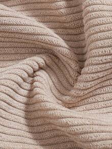 Playful Pals 2 件套男婴卡其色和咖啡色灯芯绒字母松紧腰休闲裤，适合户外玩耍或室内穿着，百搭秋冬