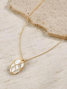 Opalesca 1 pieza Collar colgante de mujer casual y minimalista