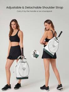 GLOWMODE 21L Adjustable Detachable Strap Bag Tennis Golf - Dark Green - View 5