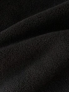 Elamini Áo nỉ cổ chữ V sâu, kiểu dáng giản dị và đa năng, phù hợp cho mùa xuân, thu và đông. - màu đen - Xem 7