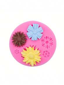 1pc Mini Sunflower Candle Mold, 3d Flower Silicone Mold For Soap Resin Clay, Diy Crafts Candle Making Tool