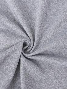 Sparklyn 2 件套青少年女孩字母图案运动衫上衣和大口袋直筒工装裤，休闲街头风格服装，秋季 - 紅色 - 查看 8