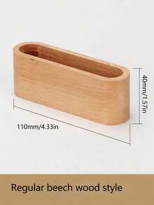 Wooden Desktop Business Card Holder, Creative Large Capacity Display & Storage, Front Desk Office Organizer