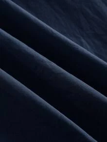 Maija 2025冬季新款藏蓝色褶裥喇叭裙，侧边口袋设计，配可拆卸PU皮金属腰带，时尚优雅，适合通勤穿着。 - 藏蓝色 - 查看 11