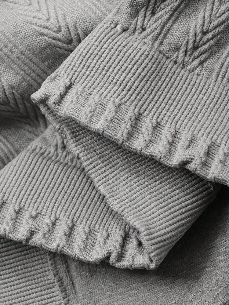 2pcs Women Solid Color Textured Fitted Base Layer Top And Pants Set, Autumn/Winter Loungewear, Fall Clothes Pajama