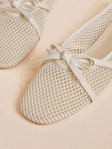 Rosivie 舒适简约圆头杏色女式平底鞋 - 杏色 - 查看 5