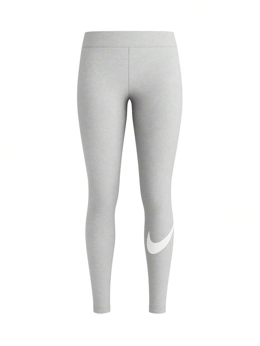 Nike Essential Swoosh Graphic Womem's Leggings Grey - Grey - View 1