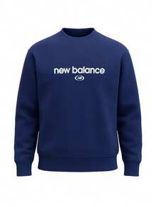 New Balance Men's Pullover Sweatshirt Navy