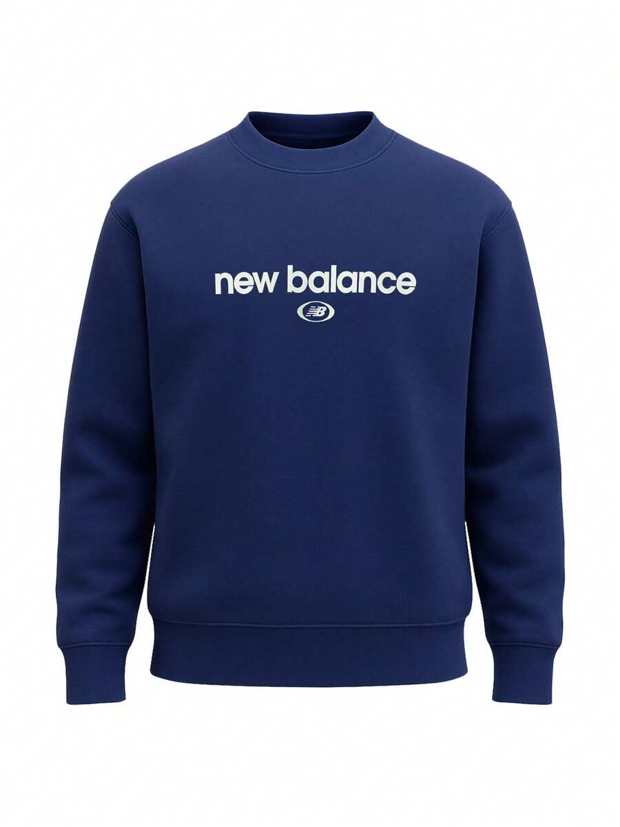 New Balance Men's Pullover Sweatshirt Navy
