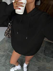 Attitoon Women Cycling Pattern Relaxed Fit Hoodie, Suitable For Graduation, Back To School, Streetwear, Teacher Outfits, Autumn And Winter, Y2K, Vintage, Country, Racing