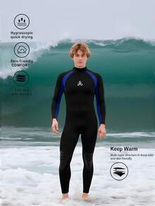 Manfinity Swimmode Muta intera da uomo a maniche lunghe e pantaloni per sport acquatici