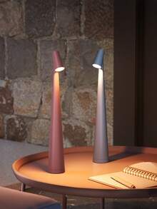 Teckwe Modern Portable LED Table Lamp, Dimmable Touch Bedside Reading Light, Minimalist Bedside Table Lamp, Suitable For Bedroom, Living Room Decor