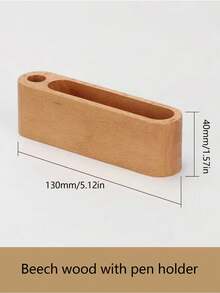 Wooden Desktop Business Card Holder, Creative Large Capacity Display & Storage, Front Desk Office Organizer