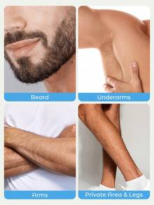 Teckwe Men's Body Trimmer, Shaver For Men, Electric Razor , Electric Inguinal And Pubic Hair Trimmer, Ceramic Blade Male Hygiene Shaver, Waterproof Wet/Dry Groomer